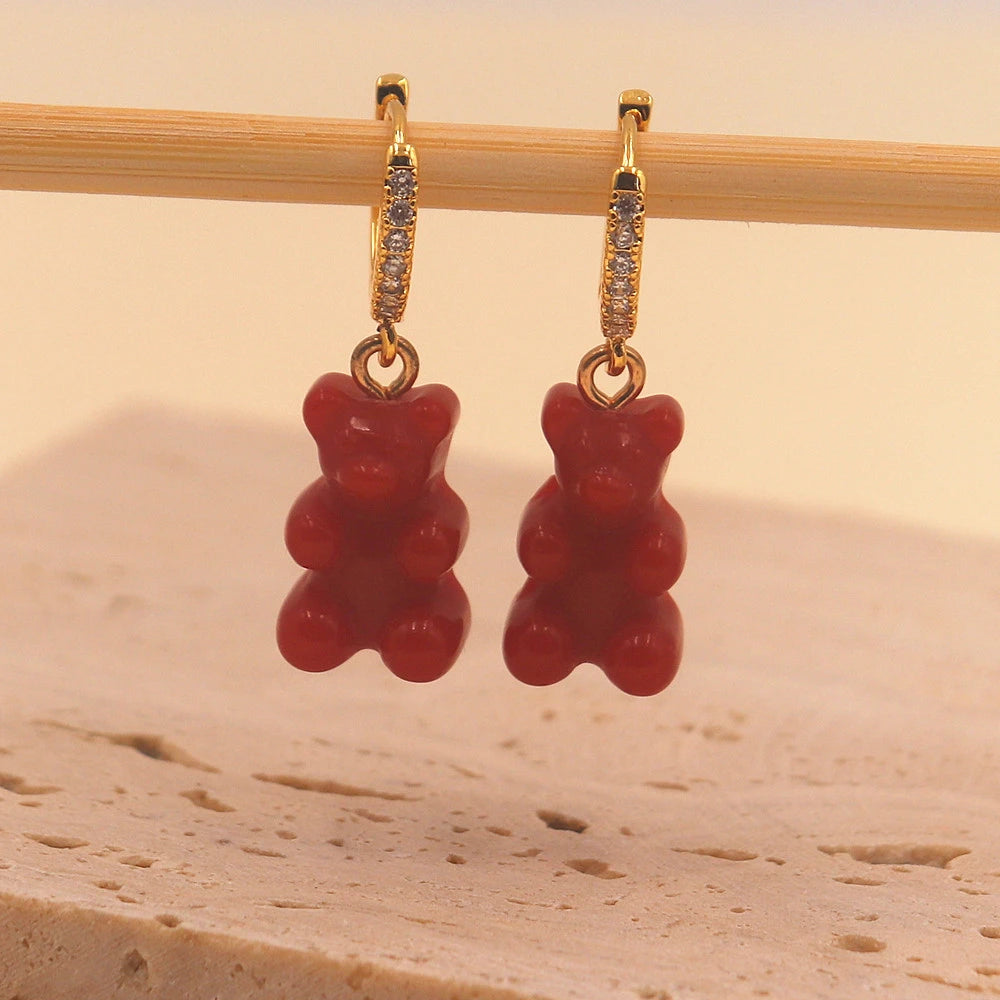 Boucles d'oreilles nounours