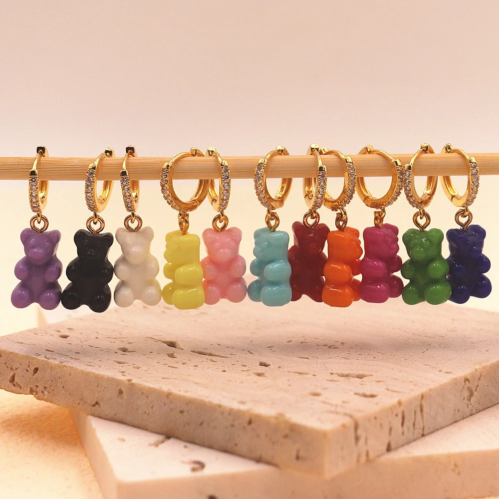 Boucles d'oreilles nounours