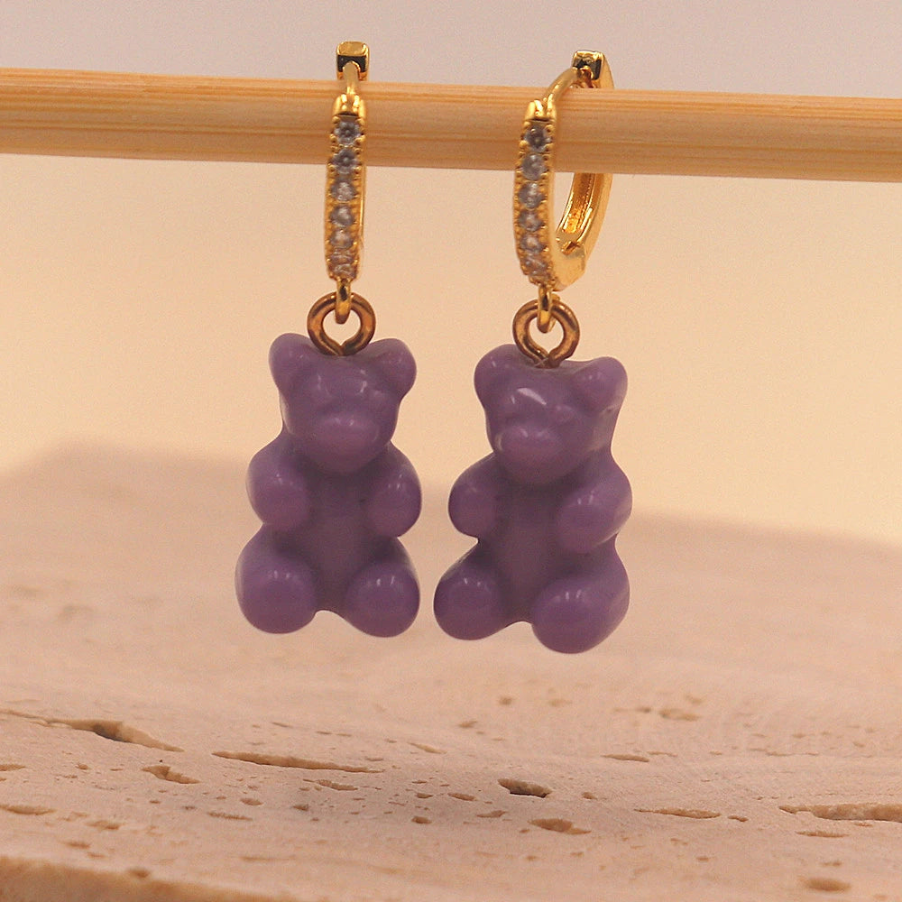 Boucles d'oreilles nounours