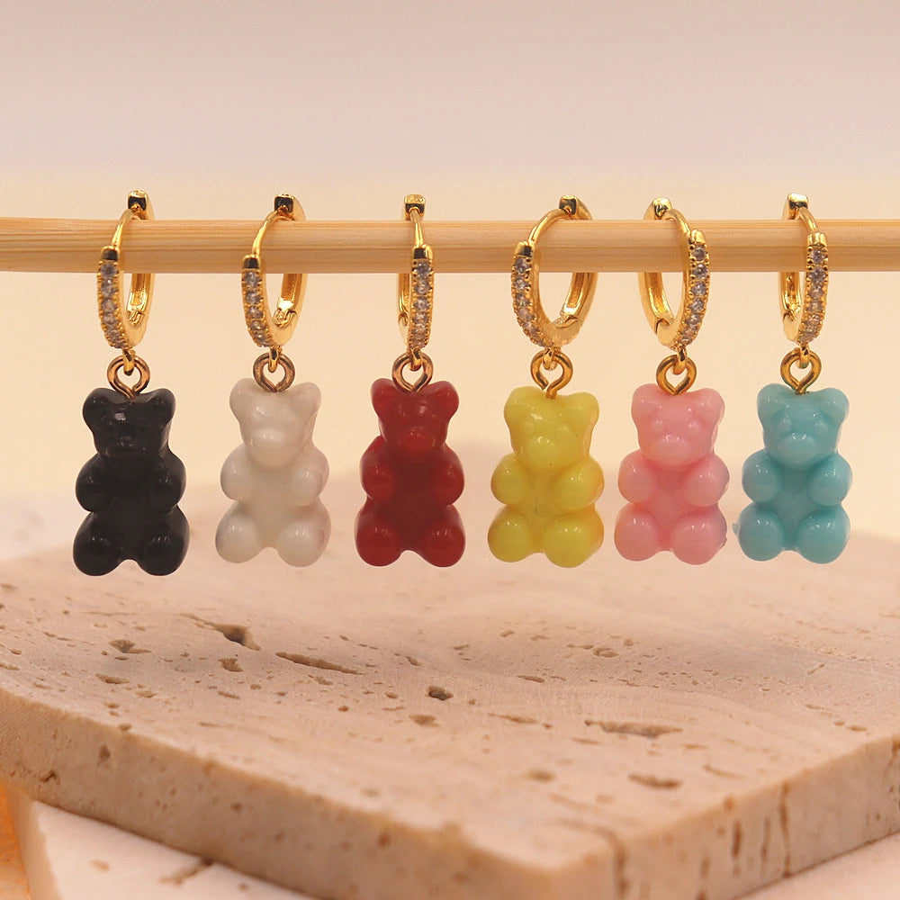 Boucles d'oreilles nounours