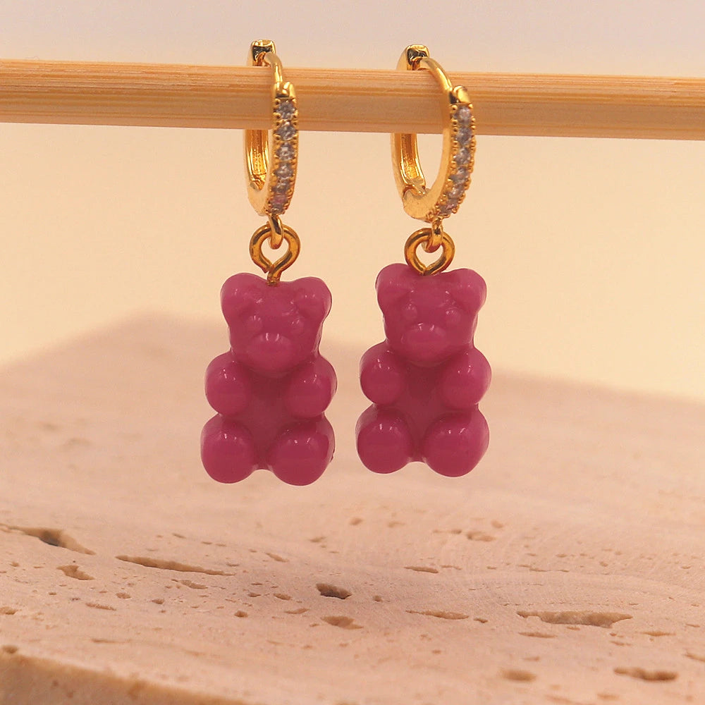 Boucles d'oreilles nounours